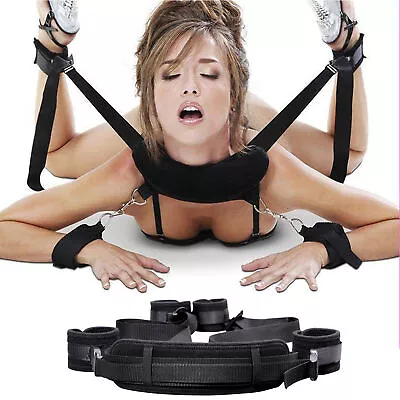 NEW Bondage BDSM Adult Cuffs Dom Sub Fetish Kit Pack Beginners Starter LZ • $29.69