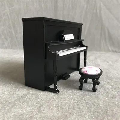 1/12 Scale Dollhouse Miniature Retro Piano Living Room Furniture Accessories • $20.99