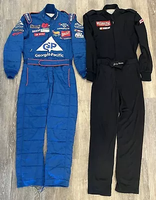 Lot Of 2 Authentic Racing Fire Suit Jerry Nadeau NASCAR Winston Racing Series • $50