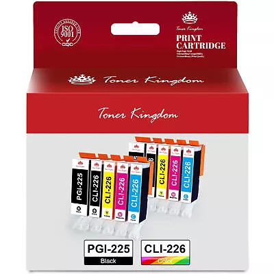 10PK PGI-225 CLI-226 Printer Ink Cartridges Set For Canon MX892 MG5220 MG5320 • $10.98