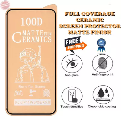 Ceramics Screen Protector Matte For Apple IPhone 14 13 Mini 12 11 Pro Max XR SE2 • $4.29