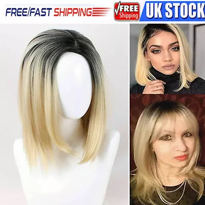 1PC NEW Blond Black Halloween Costume Wig Zombie Bride Cosplay Punk +Hairnet • £15.59