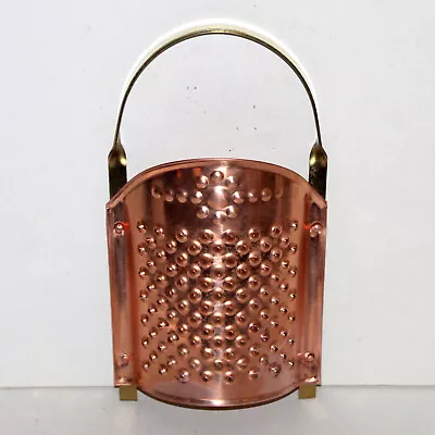 Vintage Grater Copper Brass 7.75  Kitchen Utensil Decor Farmhouse Cottage • $19.99