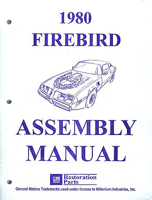 1980 Firebird/trans Am  Assembly Manual • $35.95