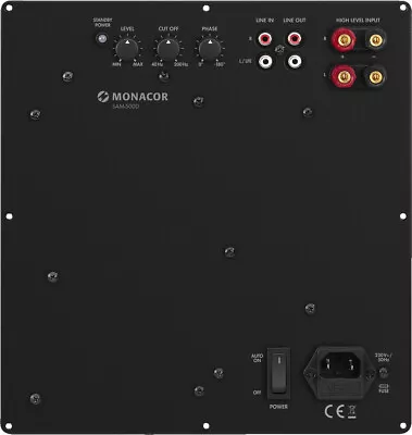 MONACOR SAM-500D Class D Subwoofer Active Module 500W To 4Ω Components  • £252.34