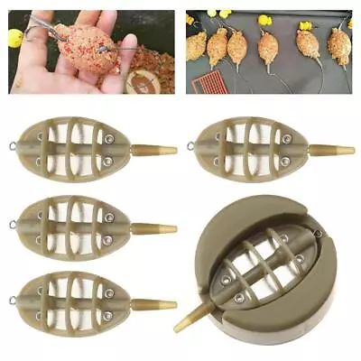 For Carp Fishing Tools Inline Method Feeders Bait Holder Lead Sinker Mould Kit • $19.78