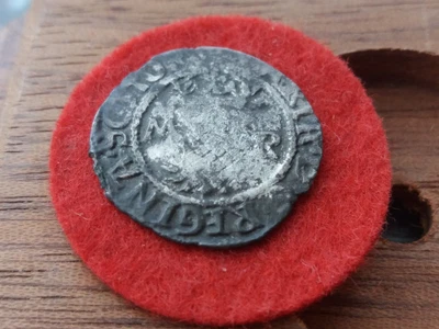 £110 • Buy 1542-58 Mary Queen Of Scots Hammered Billon Silver Bawbee Scotland 1.298g R15BE