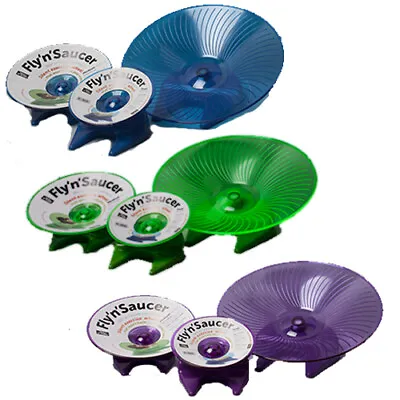 Small 'n' Furry Fly 'n' Saucer Exercise Wheel Flying Silent Hamster Gerbil Mouse • £9.99