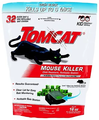 Tomcat Mouse Killer Child Resistant Refillable Station • $16.65