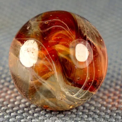 Vintage Marble: NM- 9/16 Ravenswood Clear Red Swirl -One Killer Old Mib • $9.97