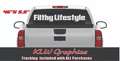 Filthy Locally Hated Banner Vinyl Decal Car VW DUB Euro Diesel Truck 4x4 Jdm 6.6 • $14.75