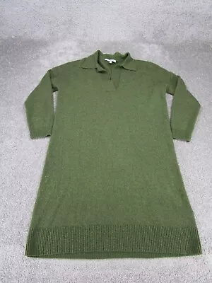 Madewell Sweater Dress Womens 2Xs Green Knit Merino Wool • $29.99