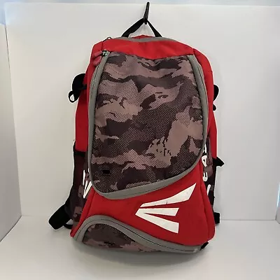Easton Baseball Softball Bat Bag Digi Camo Black Gray Red Backpack • $15