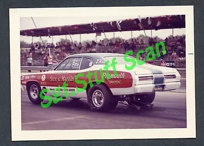 1970's Drag Racing Photo Sox & Martin Plymouth Duster Drag Car • $9.99