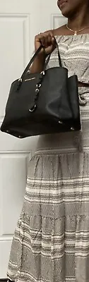 Michael Kors Vintage Saffiano Leather Handbag 👜The Bag Tote Work Bag Pre Loved • $62