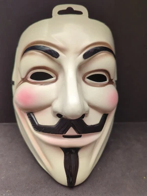 $5 • Buy V For Vendetta Mask Anonymous Guy Fawkes Costume Flash Mob Protest New
