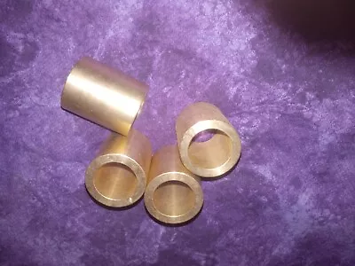 Four (4) Bronze Bushings /Bearings 7/8  ID X 1-1/4  OD  X 1-1/2  Long  SAE660 • $20