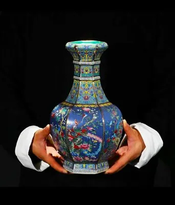 Jingdezhen Ceramic Vase Enamel Chinese Ming Qing Porcelain Antique Reproduction • £158.06