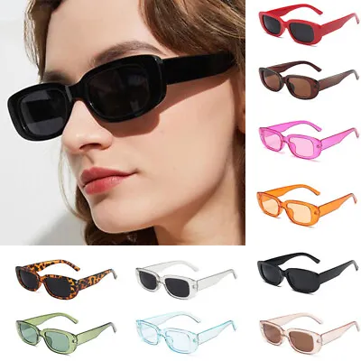 $9.99 • Buy Women Ladies Fashion Retro Y2k Rectangle Sunglasses Shades Sun Glasses UV400
