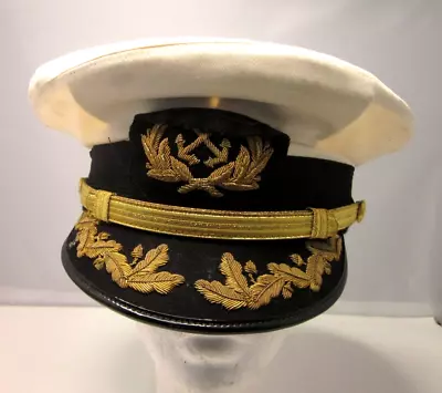 Vietnam Era US Merchant Marine  Officer's Uniform Visor Service Cap Unknown Size • $55.80