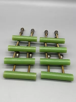 £25 • Buy 8x ART DECO Apple Green CATALIN Bakelite HANDLES Cupboard/Bureau/Drawers
