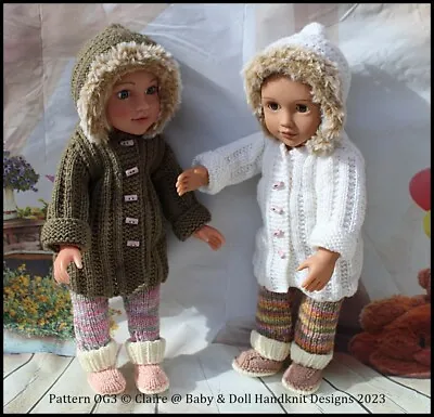 Knitting Pattern Og3 For 18  Fashion Doll Fits American Girl & Our Generation • £3.99