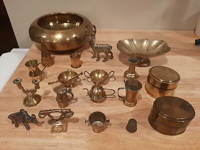 Lot Of 20 Vintage Dollhouse/Miniature Brass&MetalDeerPhoneTeapot+Planter*Read • $32