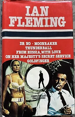 Ian Fleming 007 James Bond Omnibus (6 Books In One) Hardcover Vintage Cover • $55