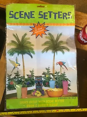 £7.72 • Buy Hawaiian Party Palm Tree Decorations X2 Scene Setters Party Celebration New 65 
