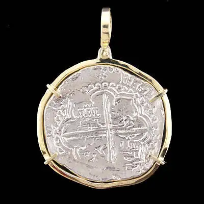 $179.95 • Buy Atocha Sunken Treasure Jewelry - Extra Large Potosi Silver Coin Pendant