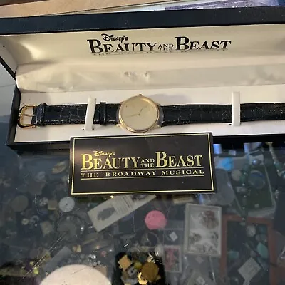 $29.99 • Buy Vintage Disney Fossil Beauty&The Beast Broadway Musical Watch #0485/6000 In Box