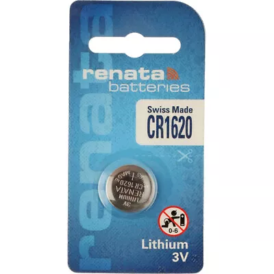 X2 Renata Lithium Battery CR1620 • £3.09