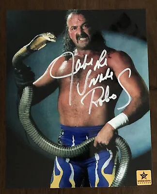 $60 • Buy WWE WWF Jake The Snake Roberts Signed Autographed 8x10 With COA + Photo Proof