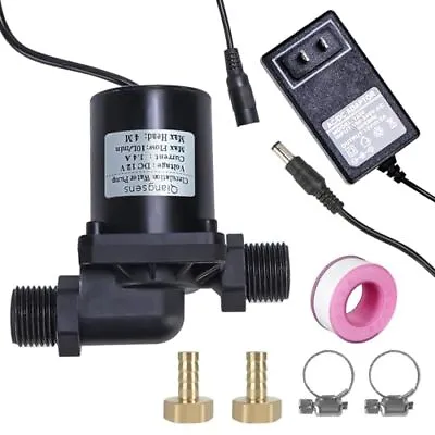 DC 12V Solar Water Heater Circulating Pump With DC Power Adapter High  • $39.63