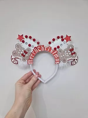 Disney Christmas Ears Headband-Gingerbread -Minnie Mickey Mouse-Embellishements  • £10.50