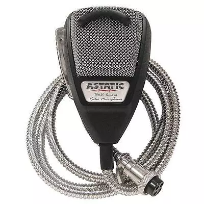 ASTATIC 636L-SE Silver Edition CB  Ham Radio Microphone 4-pin Mic Metal Cord • $36.99