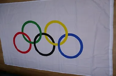 Olympic Flag 3ft X 5ft New With Eyelets • £7.99