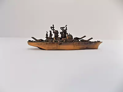 World War II Battleship Die Cast Metal Collectible Pencil Sharpener Vintage (V) • $5.50