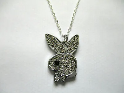 £6.59 • Buy  Playboy Crystal Bunny Rabbit Pendant Necklace