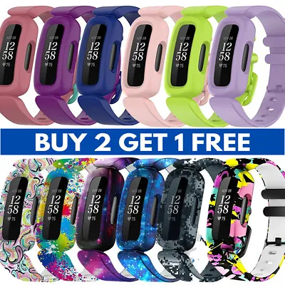 Fitbit Ace 3 Bands Kids Anti-Lost Silicon Replacement Wristband Watch Band Strap • $2.69