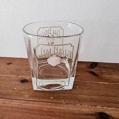 Jim Beam Drinking Glass Promotional Lowball Whiskey Bourbon Tumbler Glass Cup • $22.95