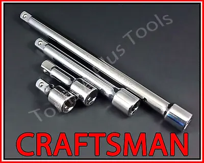 CRAFTSMAN HAND TOOLS 4pc 1/2 Drive Ratchet Wrench Socket Extension Set FREE SHIP • $30.35