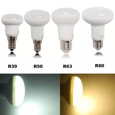  R39 R50 R63 LED Reflector Lamp Replacement Bulb Light Warm & Cool E27 E14 • £4.99