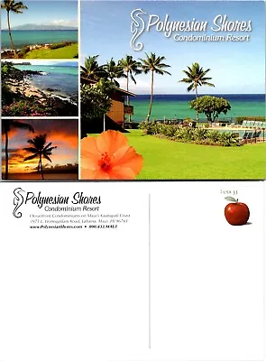 Hawaii Maui Lahaina Polynesian Shores Condominium Resort Flowers VTG Postcard • $9.89