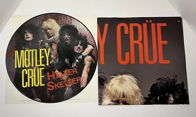 Original 1984 Motley Crue Helter Skelter Picture Disc W Insert & Poster Pic Disc • $119.99