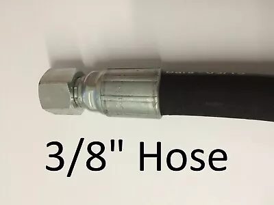 £19.47 • Buy Hydraulic Hose Assembly 3/8  2 Wire Hose. Pick Your Size And Fittings
