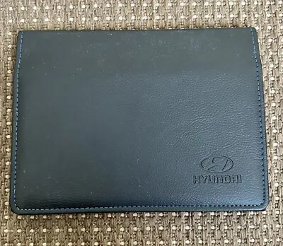 Genuine Hyundai Black Car Document Case Wallet Folder • £18.99