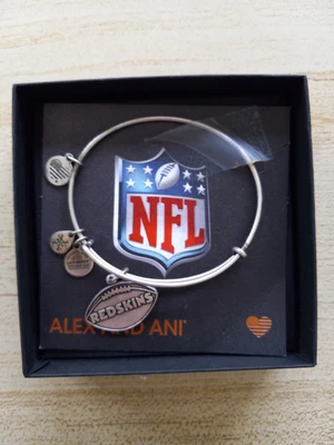 $13.23 • Buy Alex And Ani Bracelet NFL Redskins Football Charms Carolyn Rafaelian New Boxed