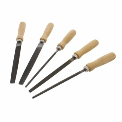 5pc 11  File And Rasp Set With Wood Handle Plastic Metal Shaping  • $16.95