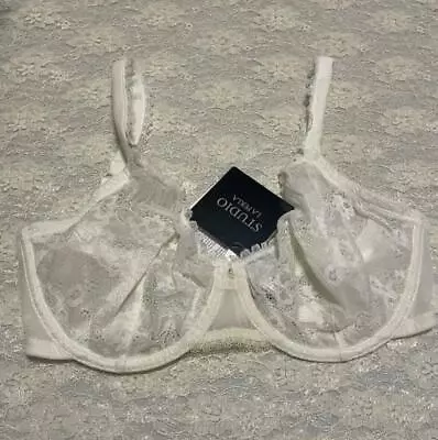 La Perla Studio Looking For Love 32E 32DD Full Cup Bra Ivory Lace • $99.99